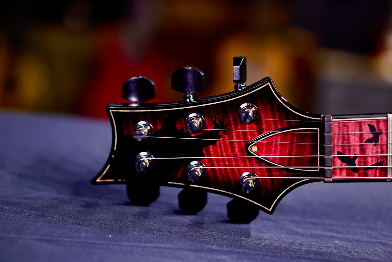 PRS Privatestock Custom 24 Piezo Raspberry Glow Smokeburst