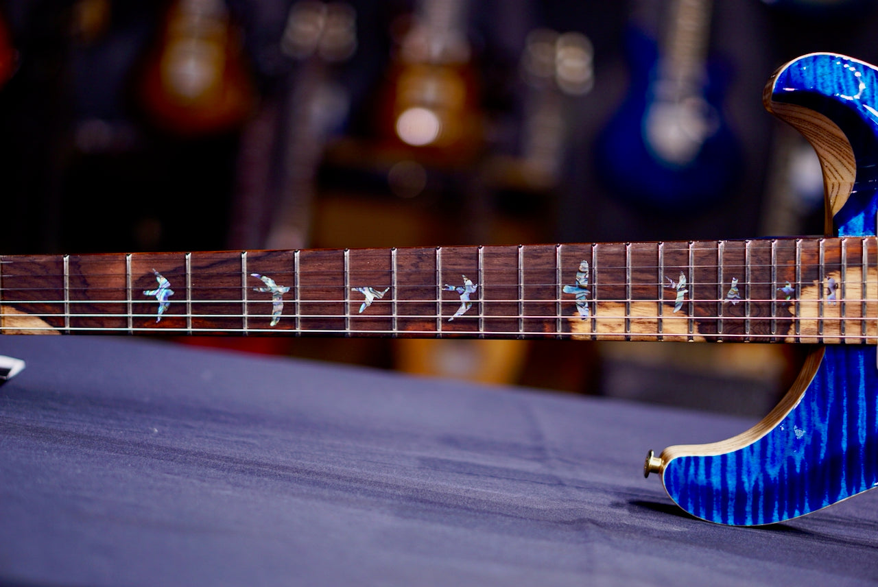 PRS DGT Wood Library Aquamarine Stain Flame Neck 0413767