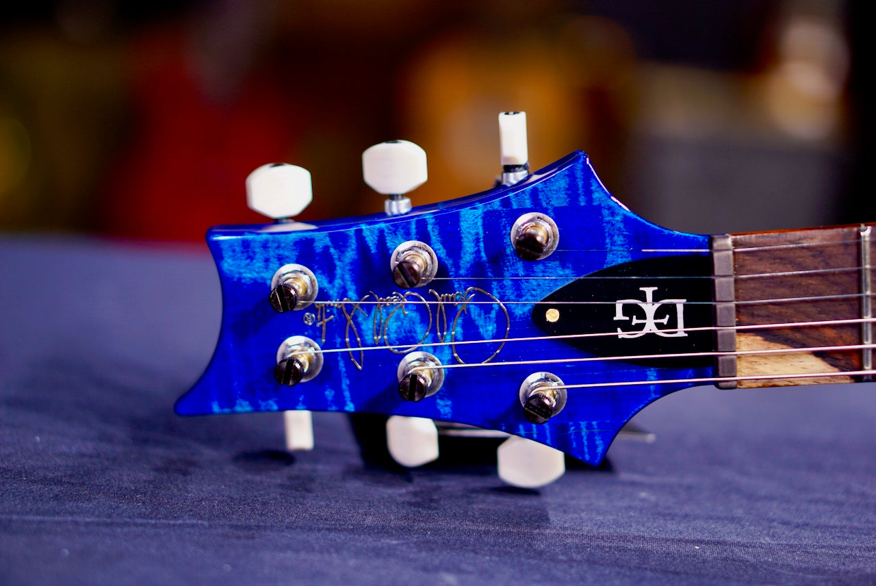 PRS DGT Wood Library Aquamarine Stain Flame Neck 0413767