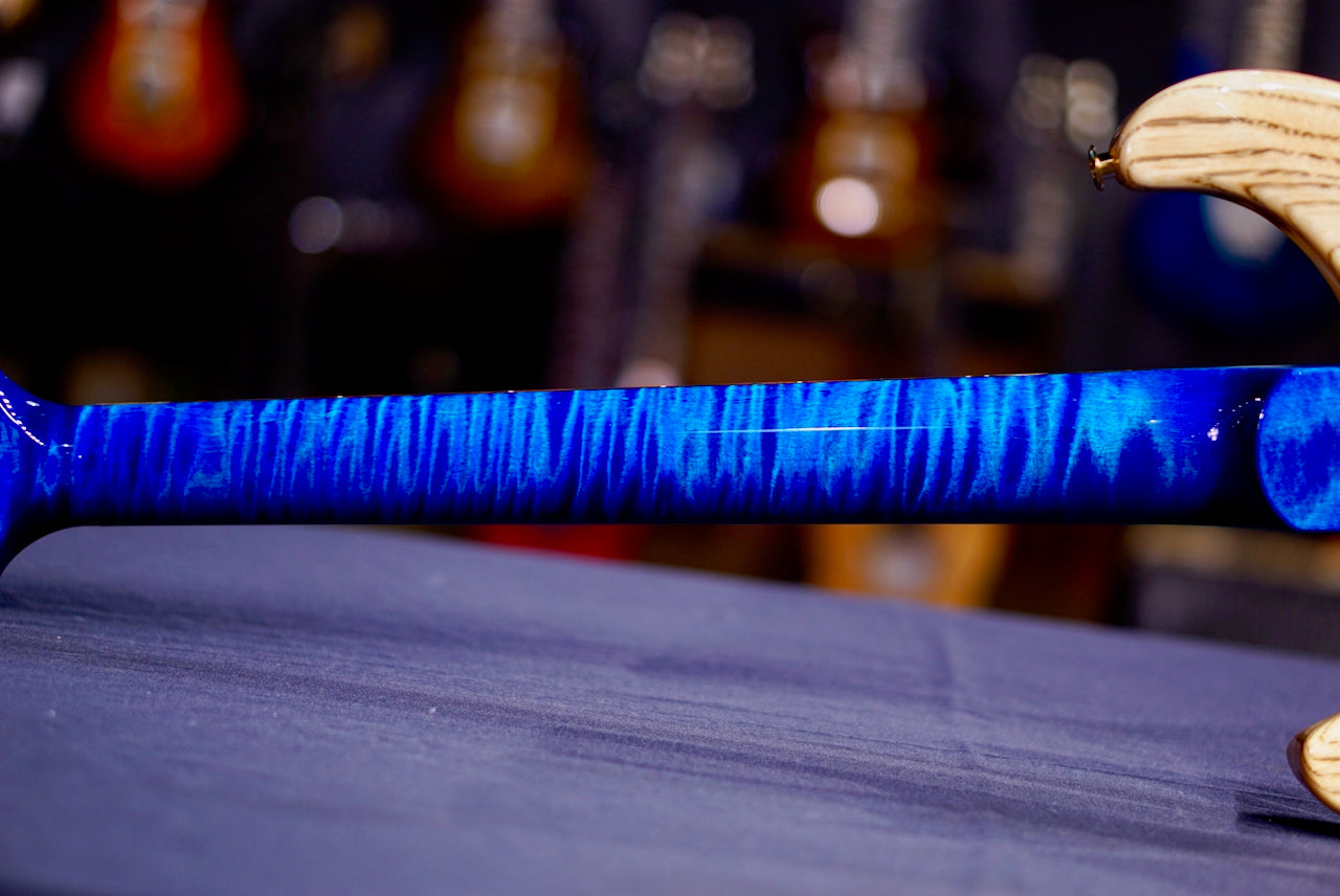 PRS DGT Wood Library Aquamarine Stain Flame Neck 0413767