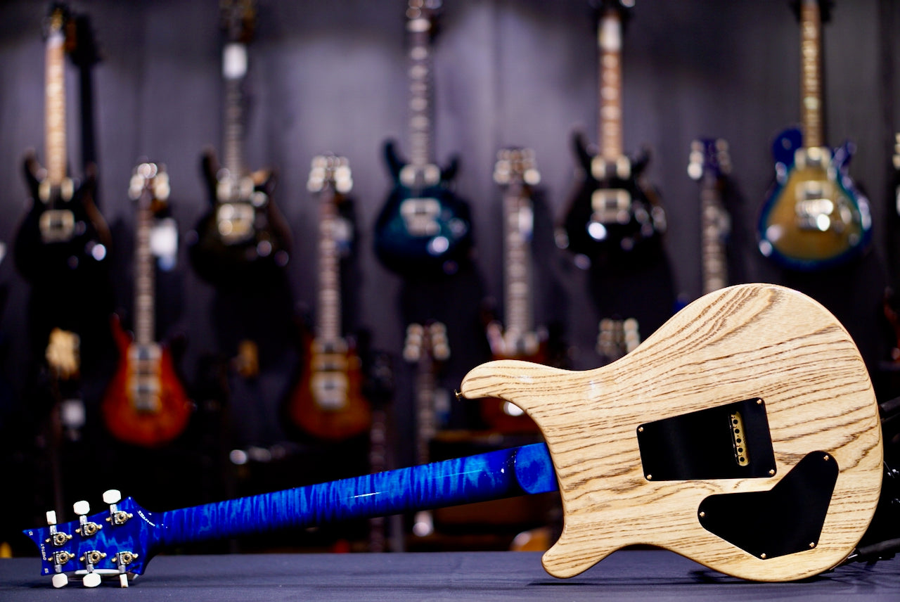 PRS DGT Wood Library Aquamarine Stain Flame Neck 0413767