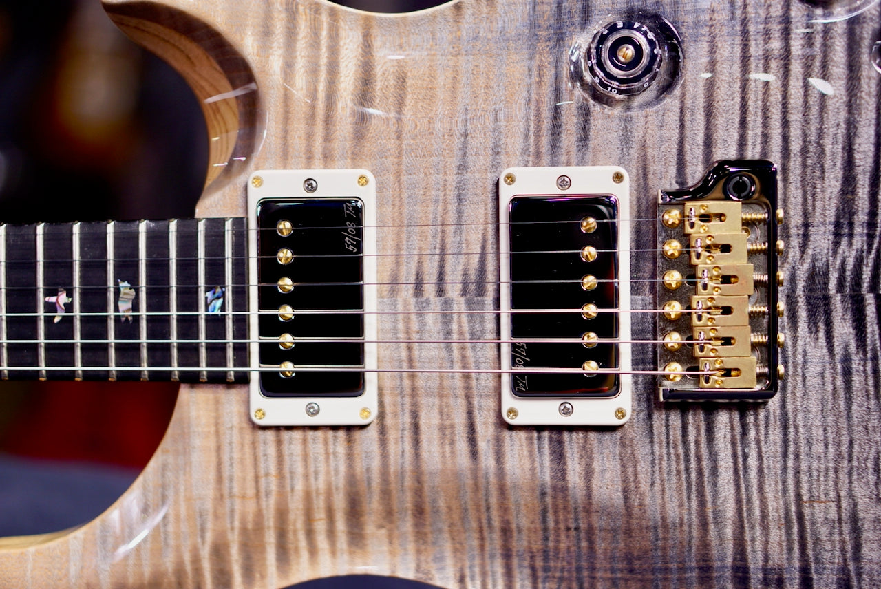 PRS Custom 24 Piezo Wood Library Rosewood Neck Gray Black Fade 0412657