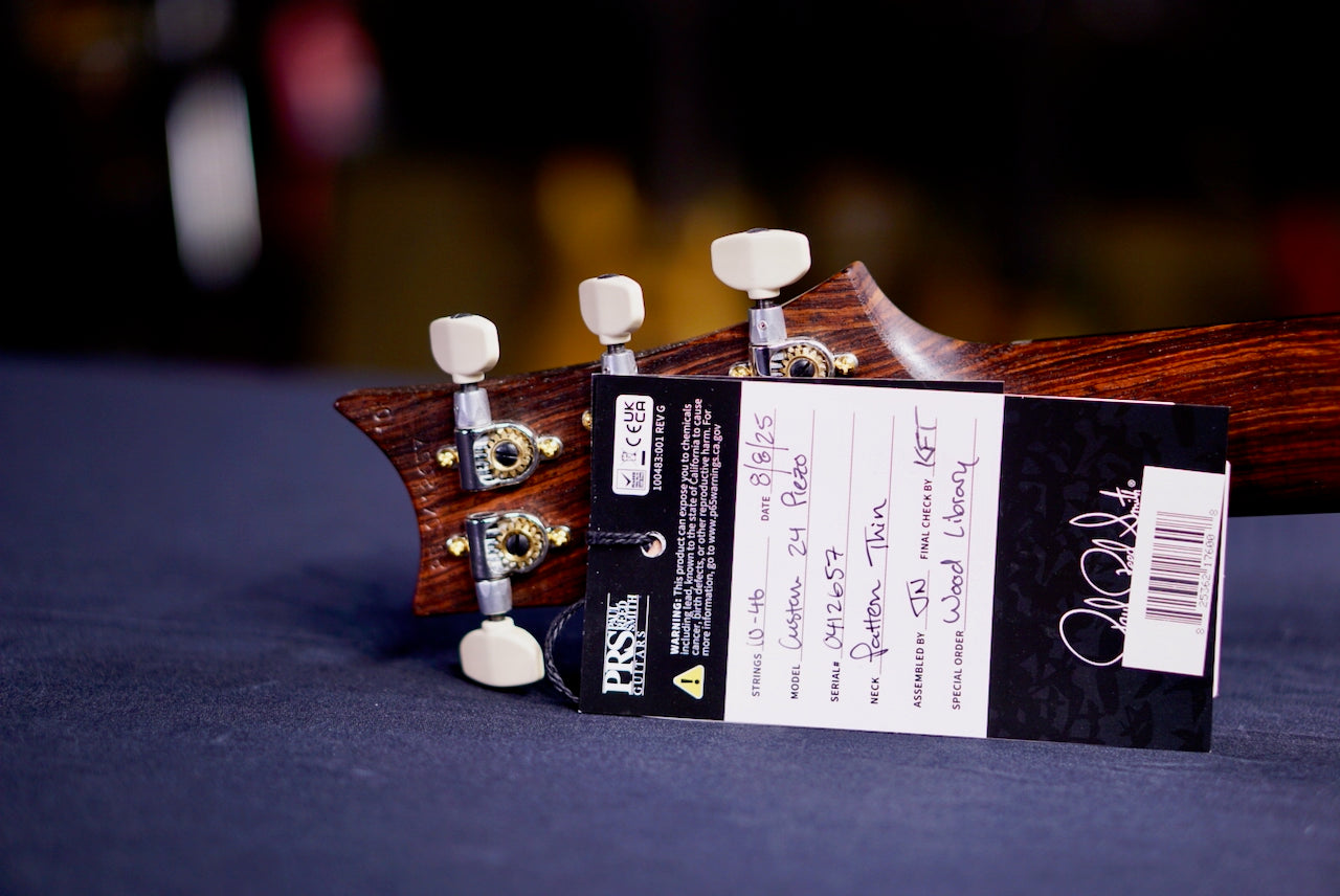 PRS Custom 24 Piezo Wood Library Rosewood Neck Gray Black Fade 0412657