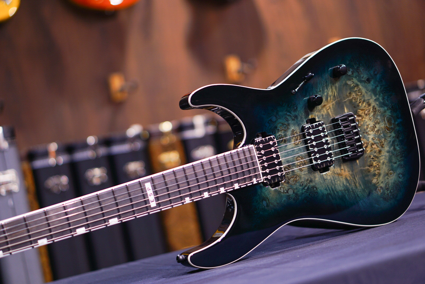 ESP E-II M-II NT HS BM Mercury Blue Burst es9070243