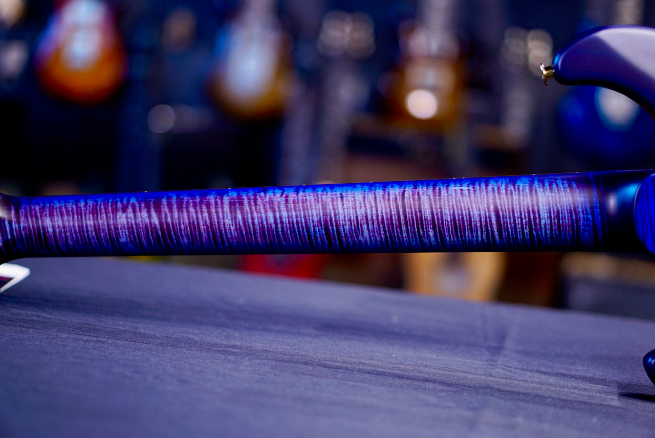 PRS Custom 24 Wood Library Violet Blue Burst Satin Stain Neck 0417610