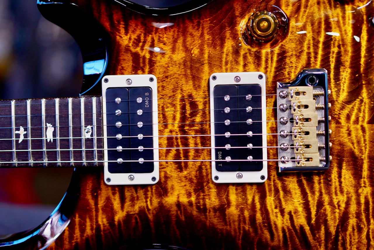 PRS Custom 24 Piezo Black Gold Wraparound Burst 0413699