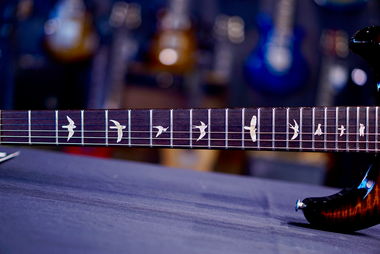 PRS Custom 24 Piezo Black Gold Wraparound Burst 0413699