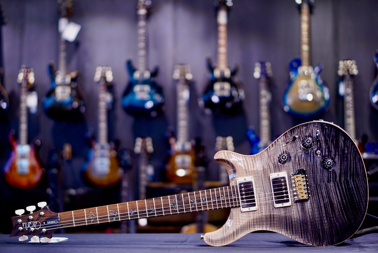 PRS Custom 24 Piezo Wood Library Rosewood Neck Gray Black Fade 0412656