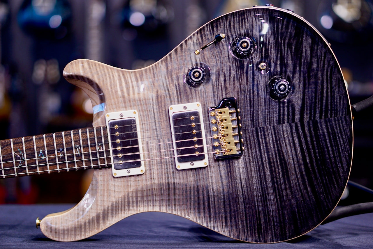 PRS Custom 24 Piezo Wood Library Rosewood Neck Gray Black Fade 0412656