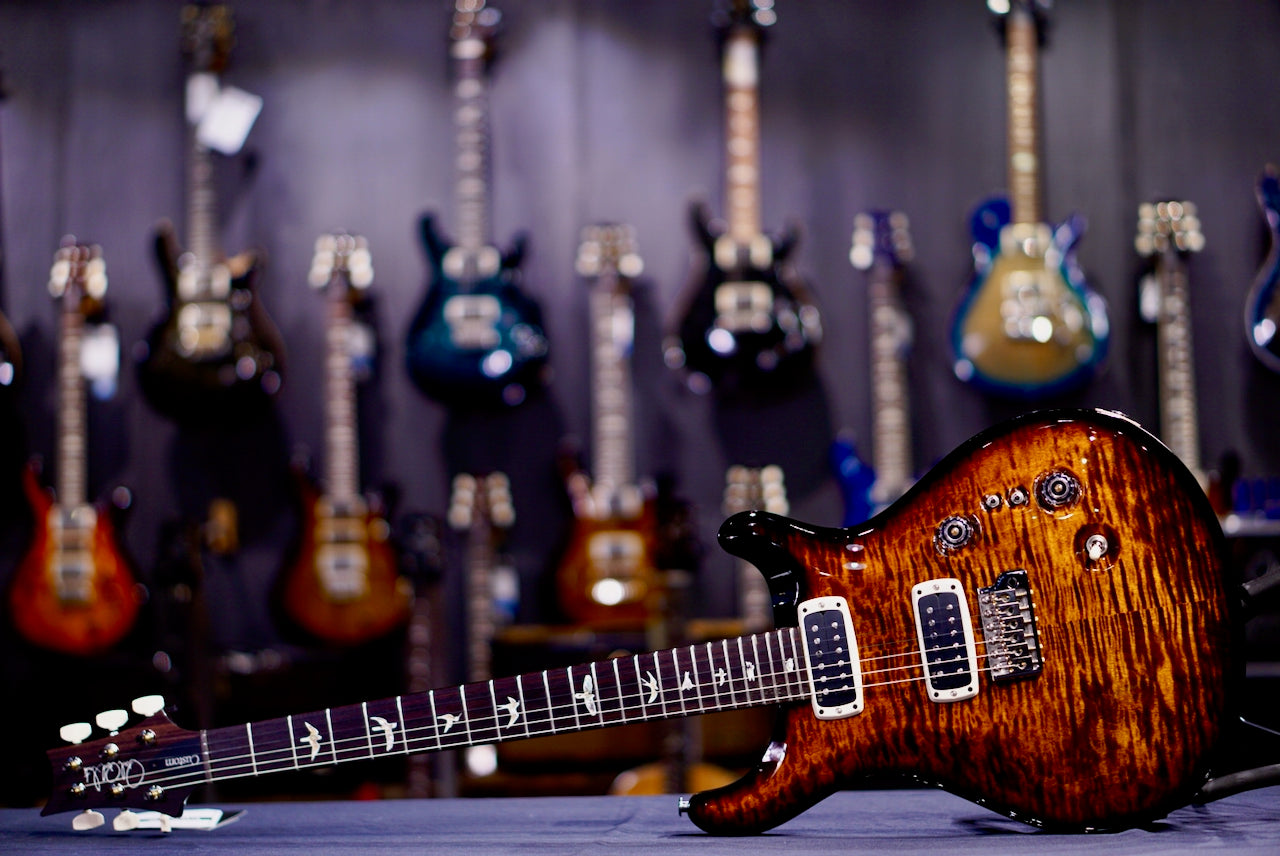 PRS Custom 24-08 Black Gold Wraparound Burst 0412089