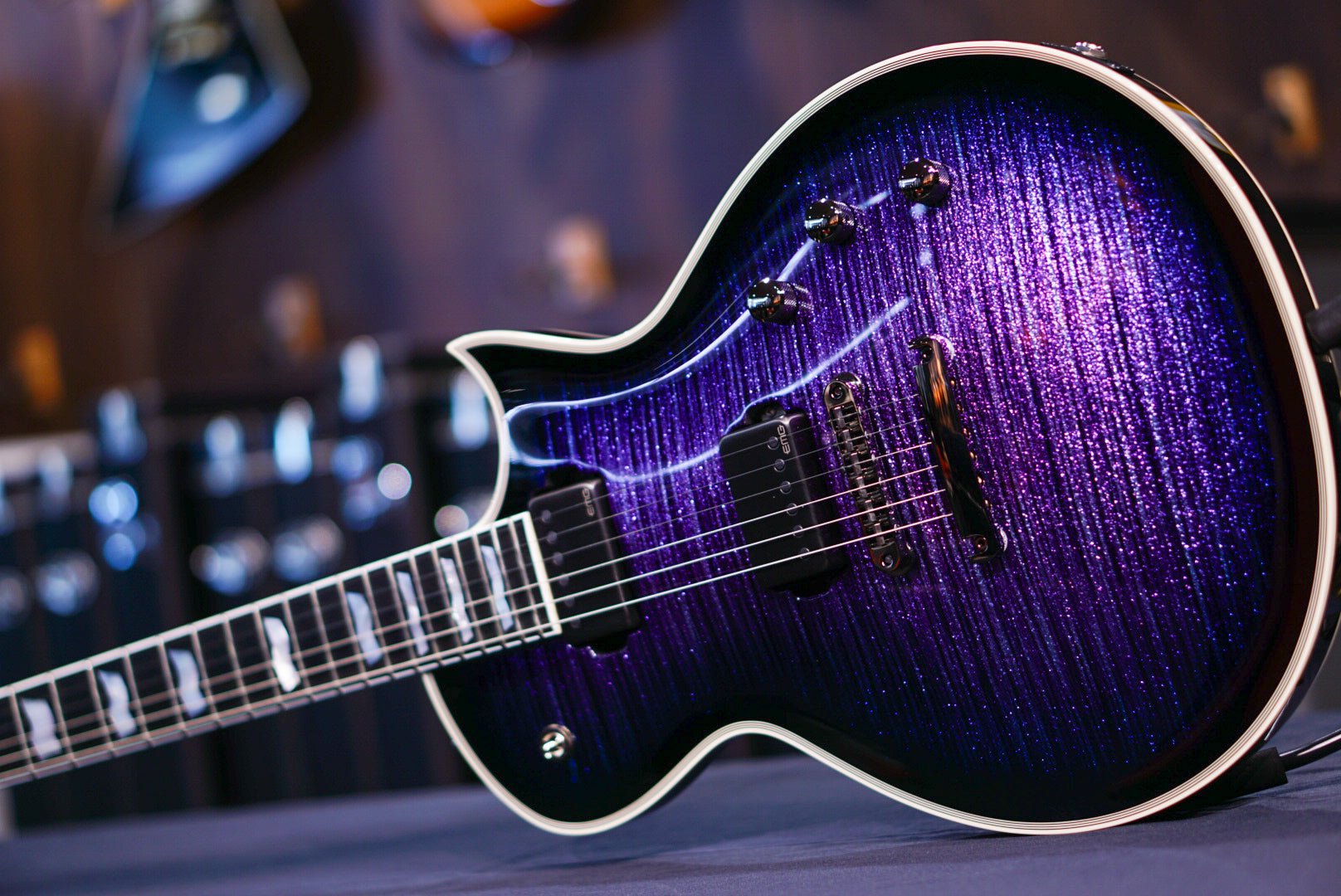 ESP Eclipse CTM DB/E Glitter Storm Violet E8310242