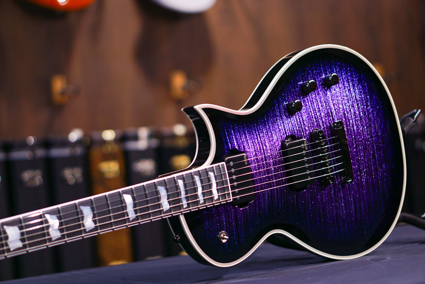 ESP Eclipse CTM DB/E Glitter Storm Violet E8310242