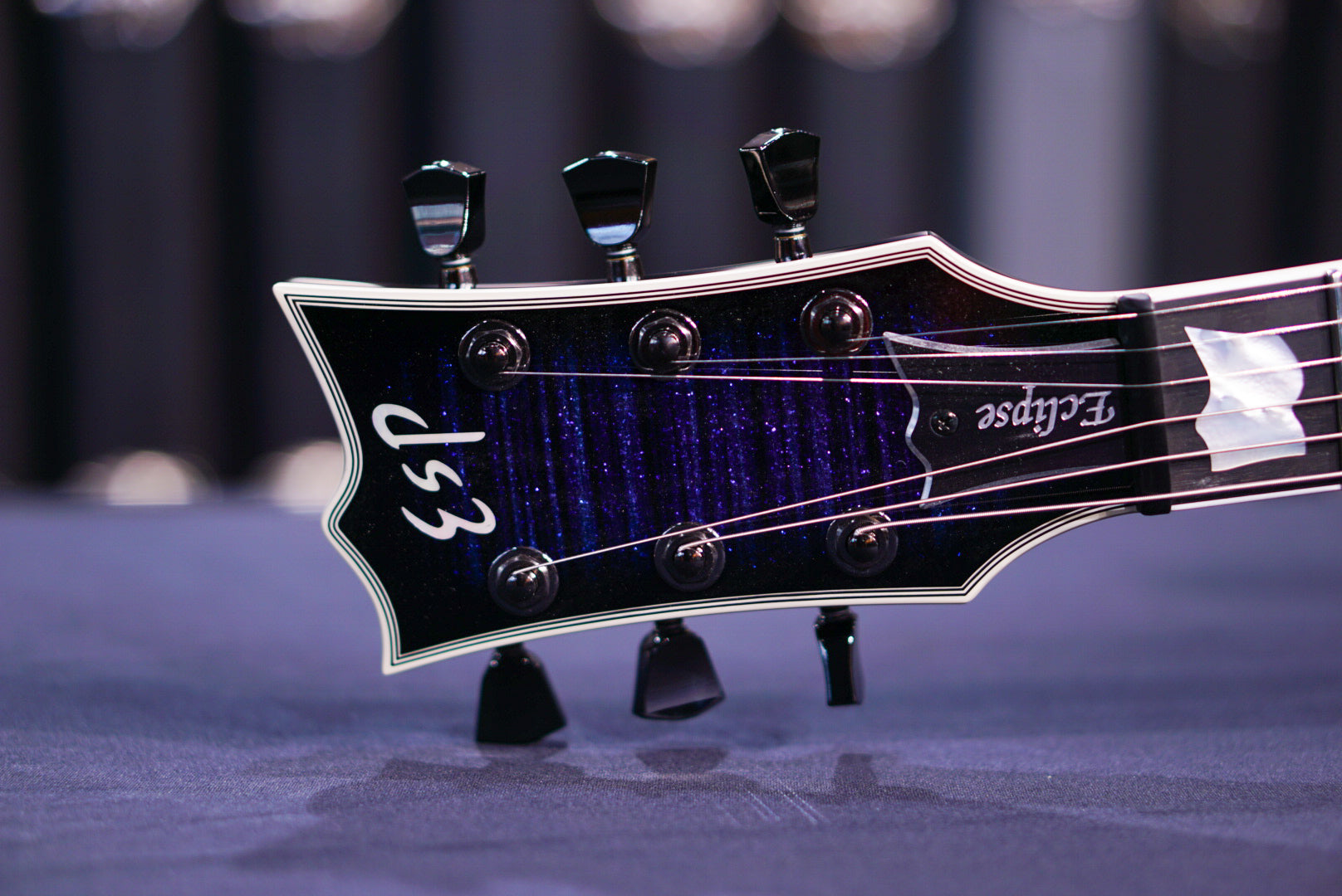 ESP Eclipse CTM DB/E Glitter Storm Violet E8310242