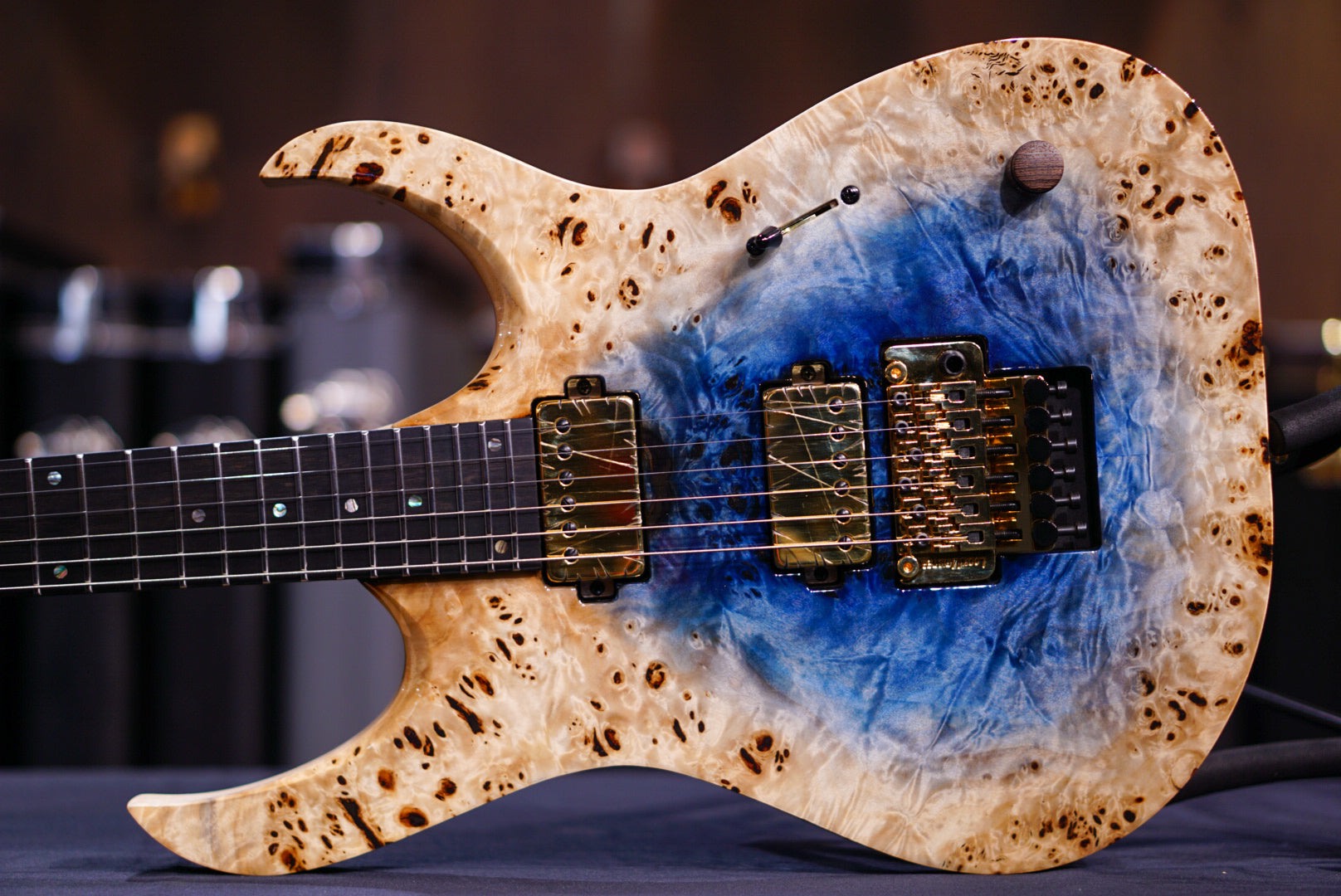 Mayones Elite Pro 6 Trans Natural Fade Blue Burst IN Gloss DF2406763