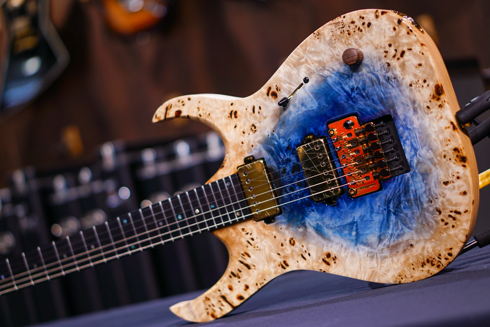 Mayones Elite Pro 6 Trans Natural Fade Blue Burst IN Gloss DF2406763