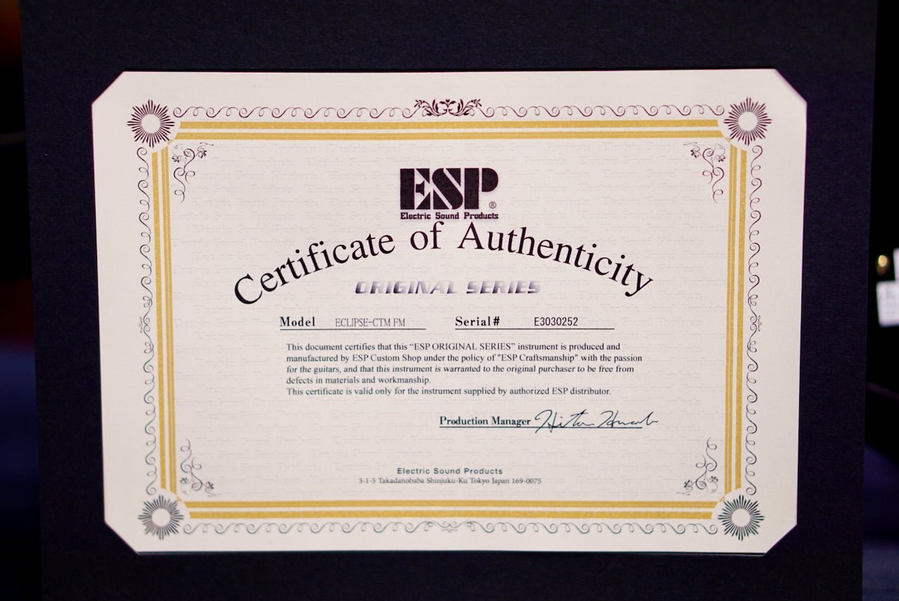 ESP ECLIPSE-CTM FM  Violet Orange Sunburst E3030252