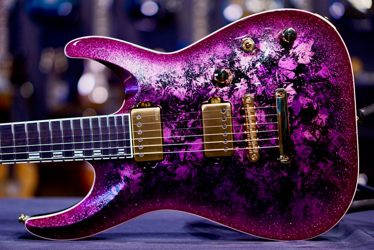 その他 PerthpewterLE09Spellot ESP HORIZON-PT NT Sugilite w/Violet Pearl Black E5400252