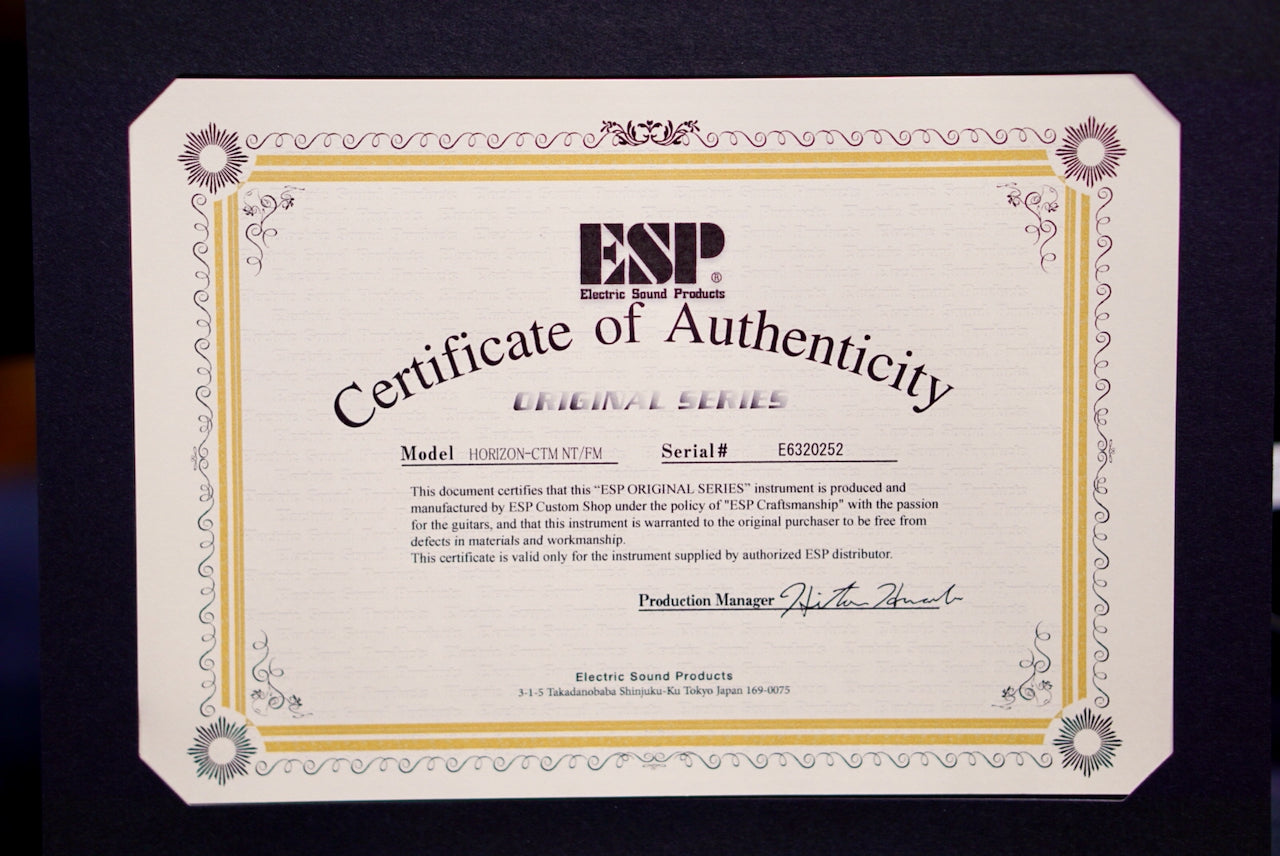 ESP Horizon CTM NT FM Turquise Green Teardrop Sunburst E6320252