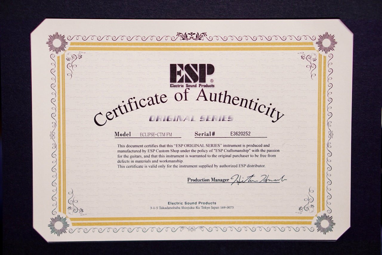 ESP ECLIPSE-CTM FM Purple Red Gradation E3620252