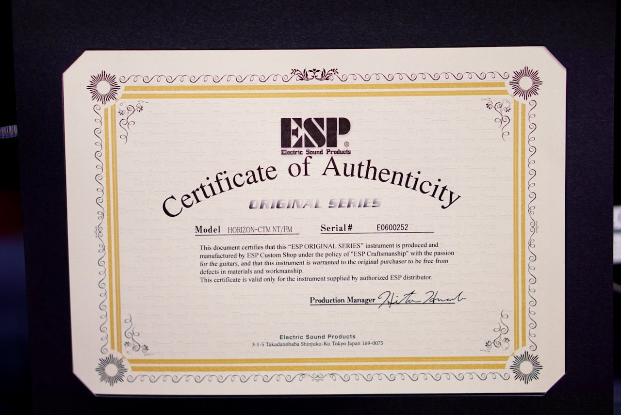 ESP Horizon CTM NT FM Violet Orange Sunburst E0600252