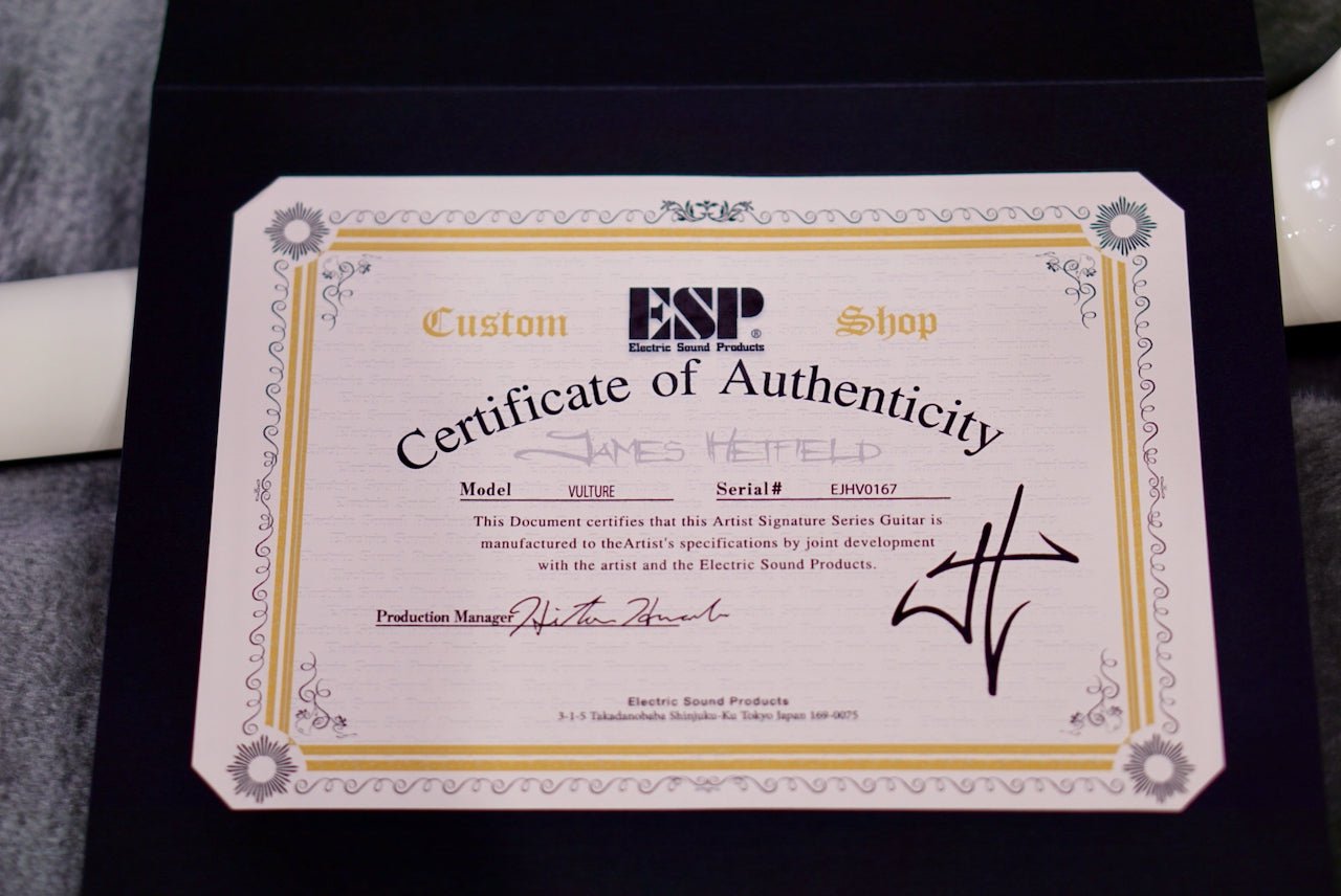 ESP Vulture James Hetfield Signature Olympic White EJHV0167