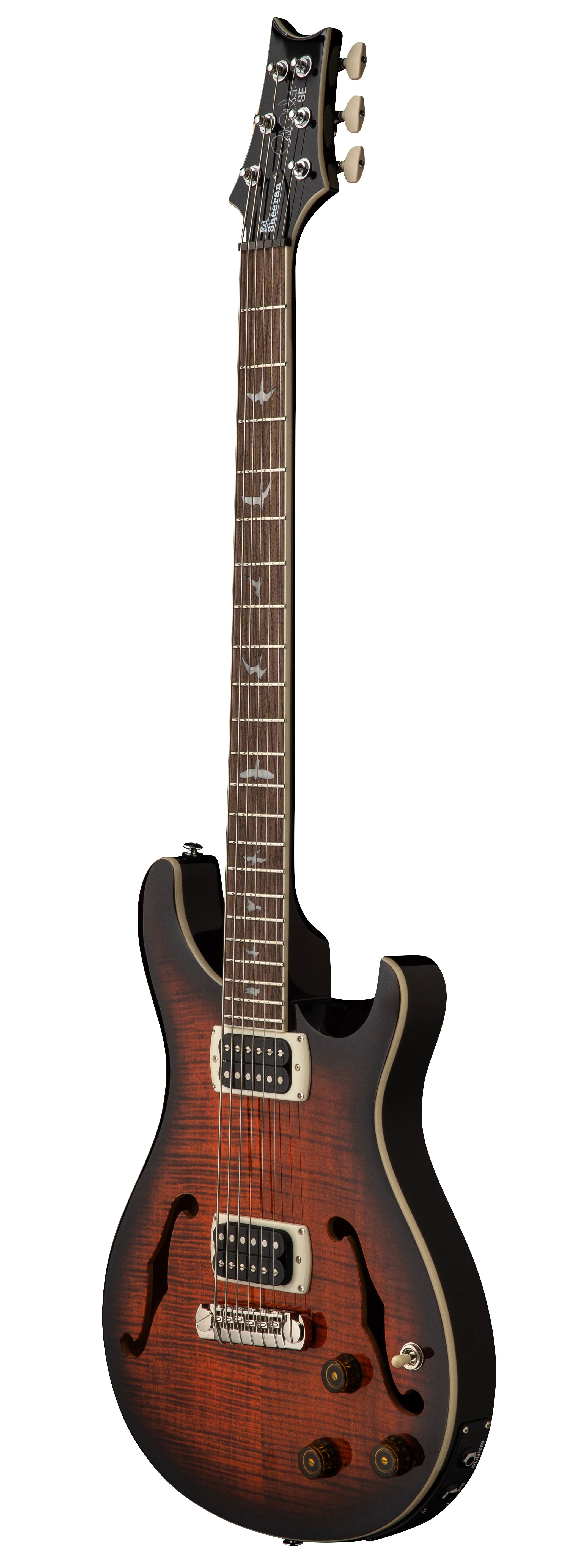 PRS SE Ed Sheeran Hollowbody I Baritone Piezo Orange Tiger Smokeburst