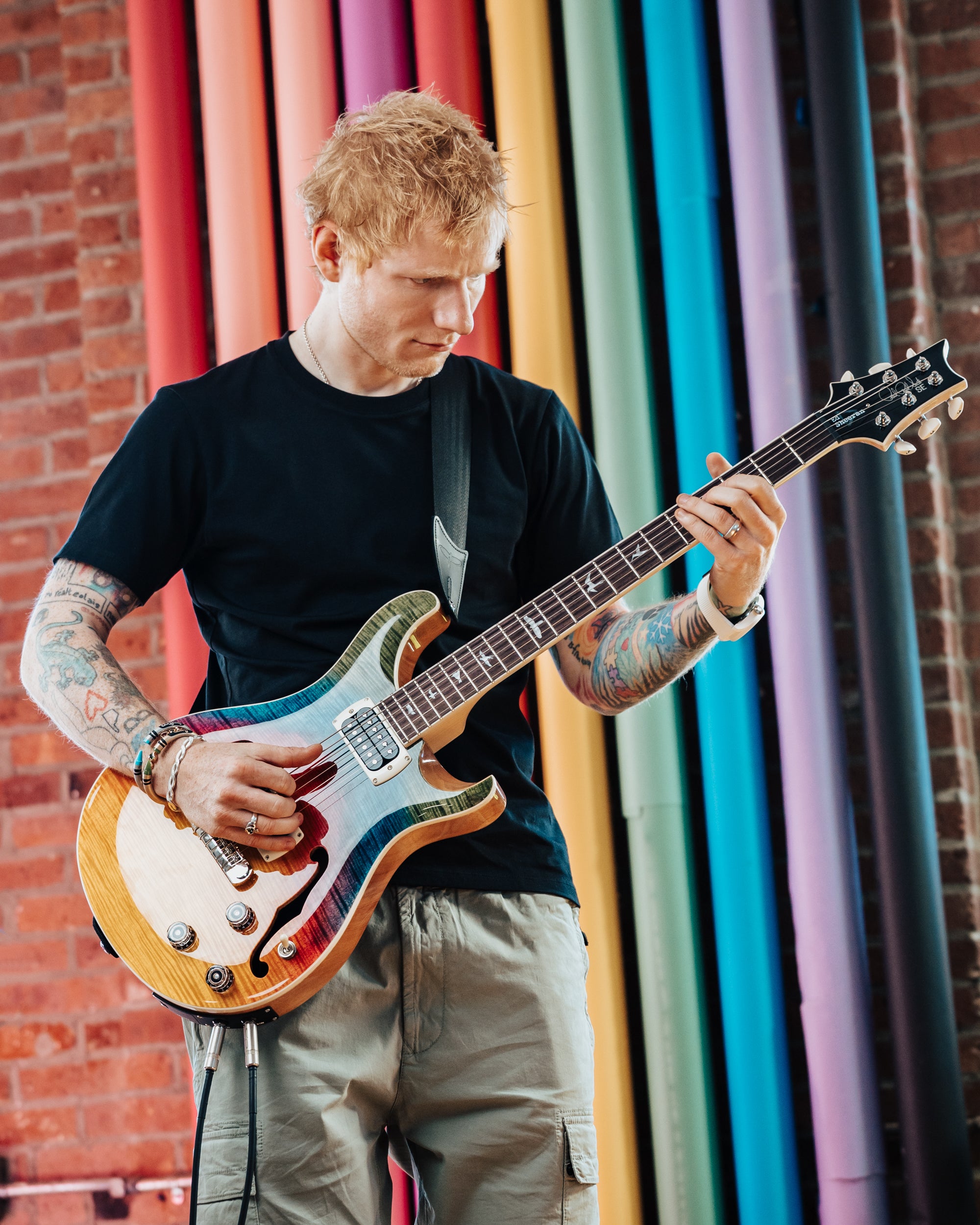 PRS SE Ed Sheeran Hollowbody I Baritone Piezo Kaleidoscope