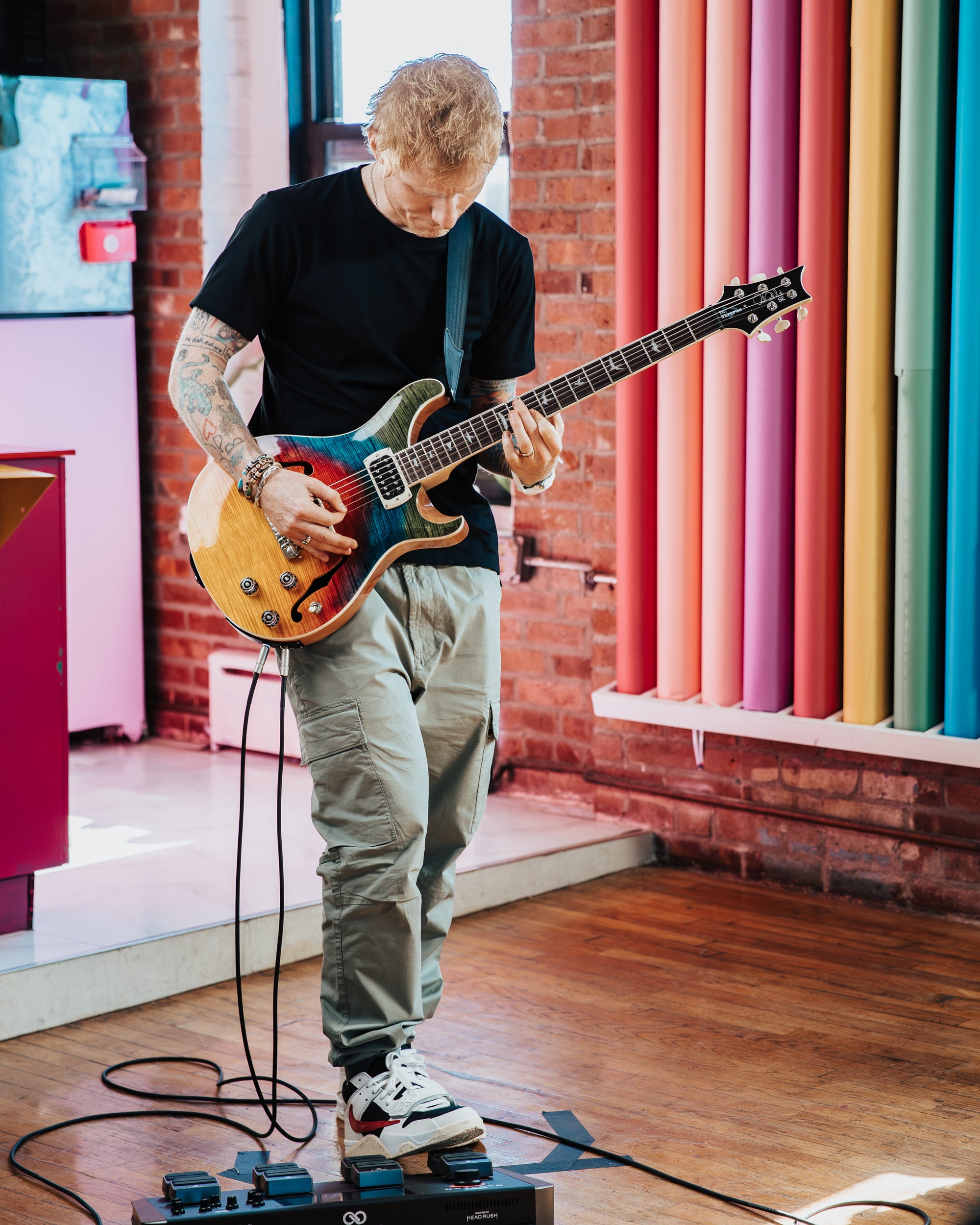 PRS SE Ed Sheeran Hollowbody I Baritone Piezo Kaleidoscope