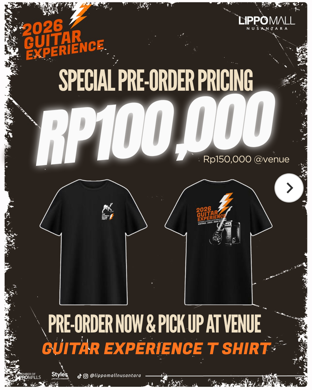 Pre order 2026 Guitar Experience T Shirt