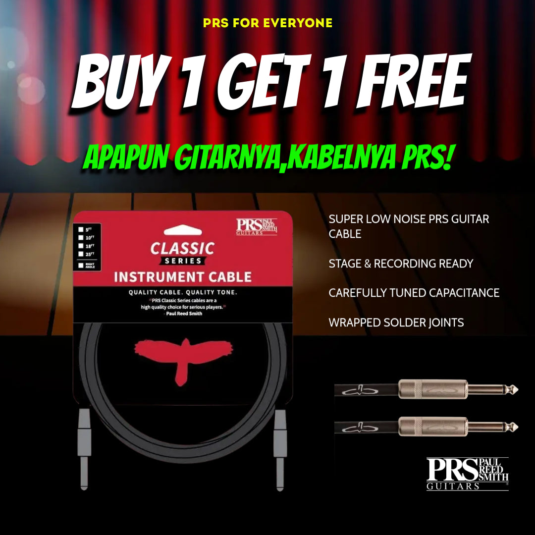 PRS Classic Instrument Cable ( ADD to Cart 2 kabel/kelipatan )