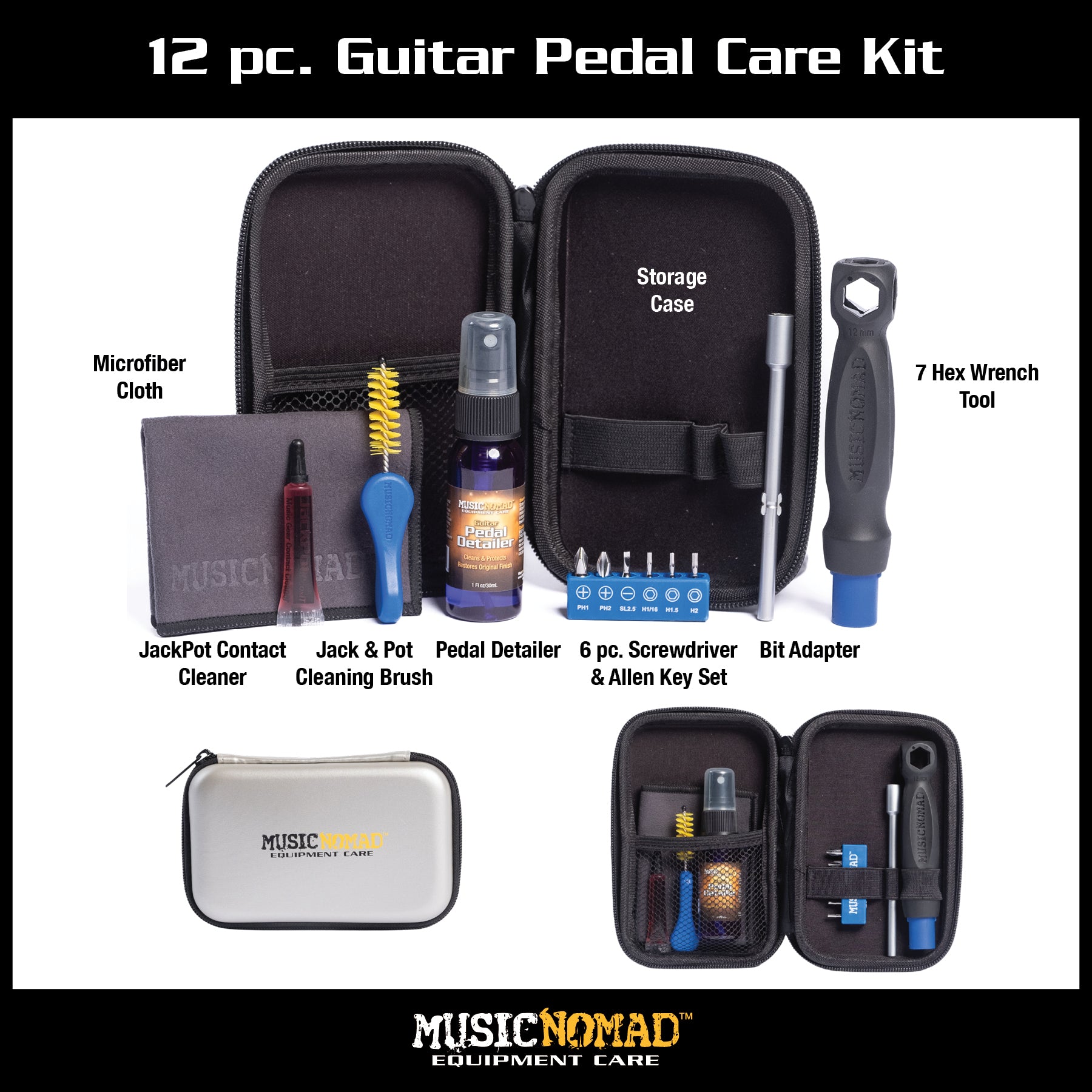 Musicnomad Pedal Care Kit for Guitar & Bass  MN286