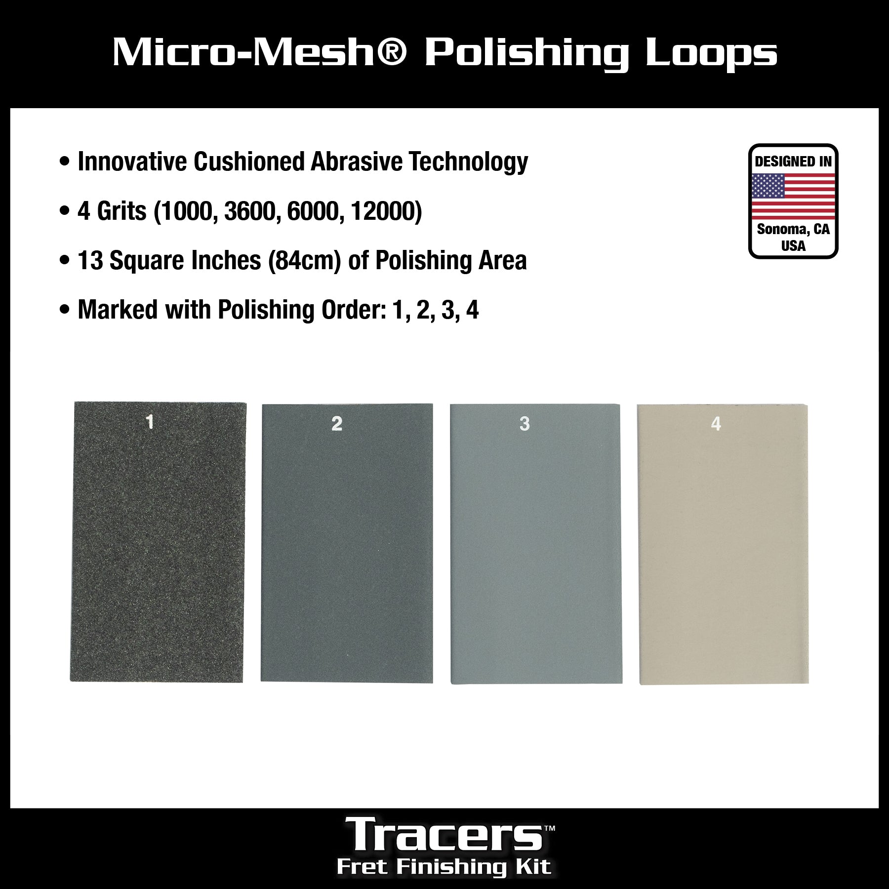 MusicNomad 6 pc. Tracers Fret Finishing Kit MN860