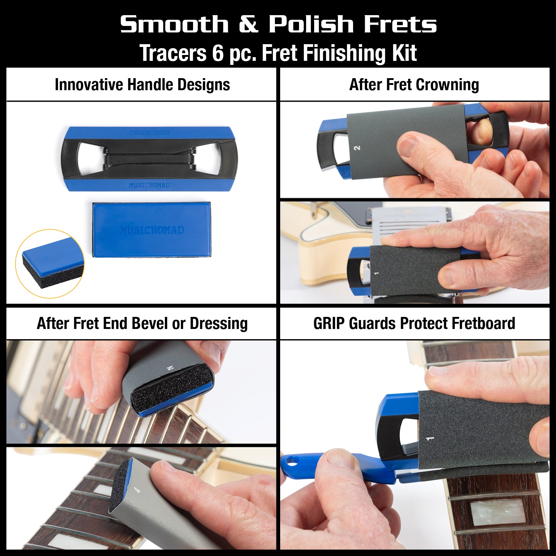 MusicNomad Premium Guitar Tech Tool Set - 18 pcs.  Set MN880