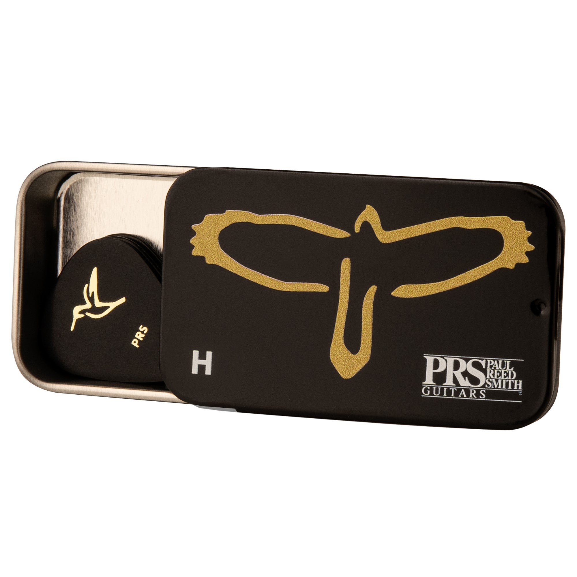 PRS PICK Gold Birds Assorted Picks w/Tin (12) - HIENDGUITAR Heavy Heavy PRS PRS part