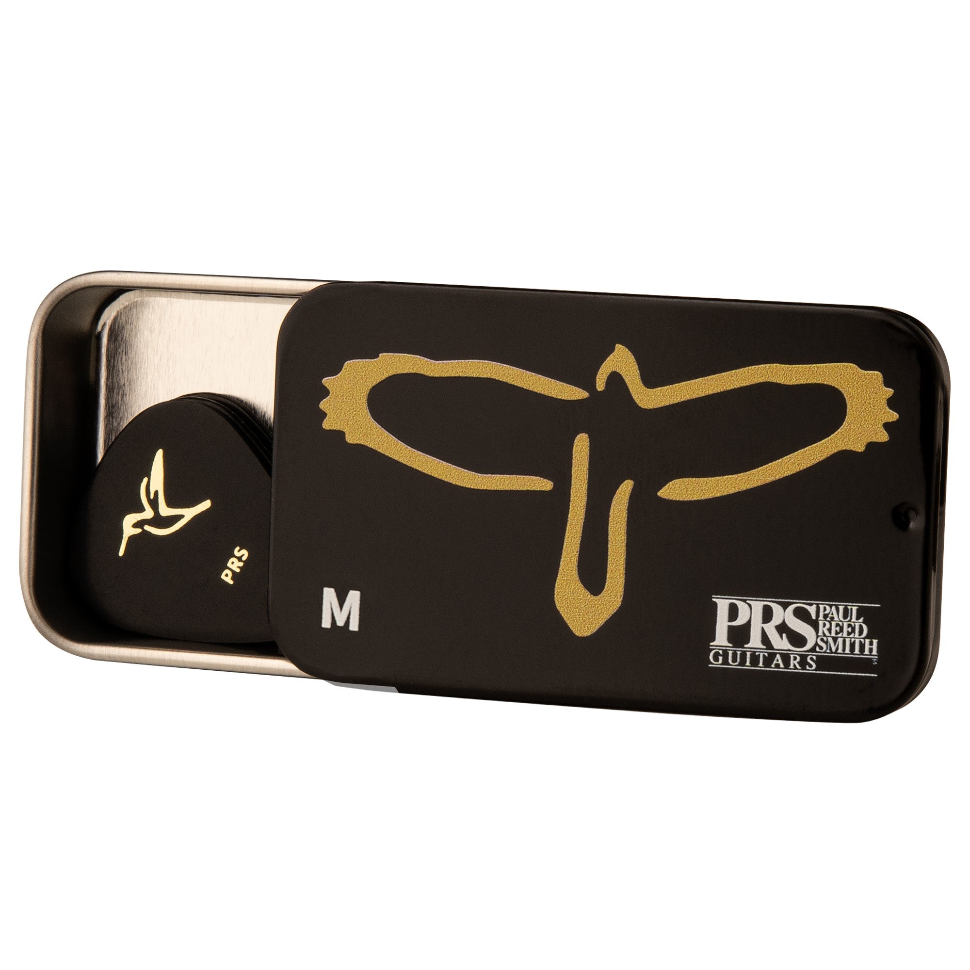 PRS PICK Gold Birds Assorted Picks w/Tin (12) - HIENDGUITAR Medium Medium PRS PRS part