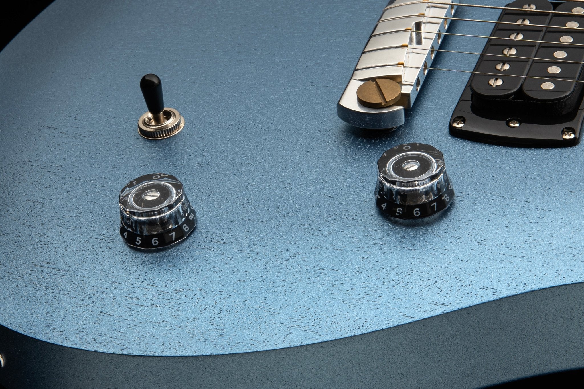 PRS SE CE24 Standard Stoptail Satin Ice Blue Metallic