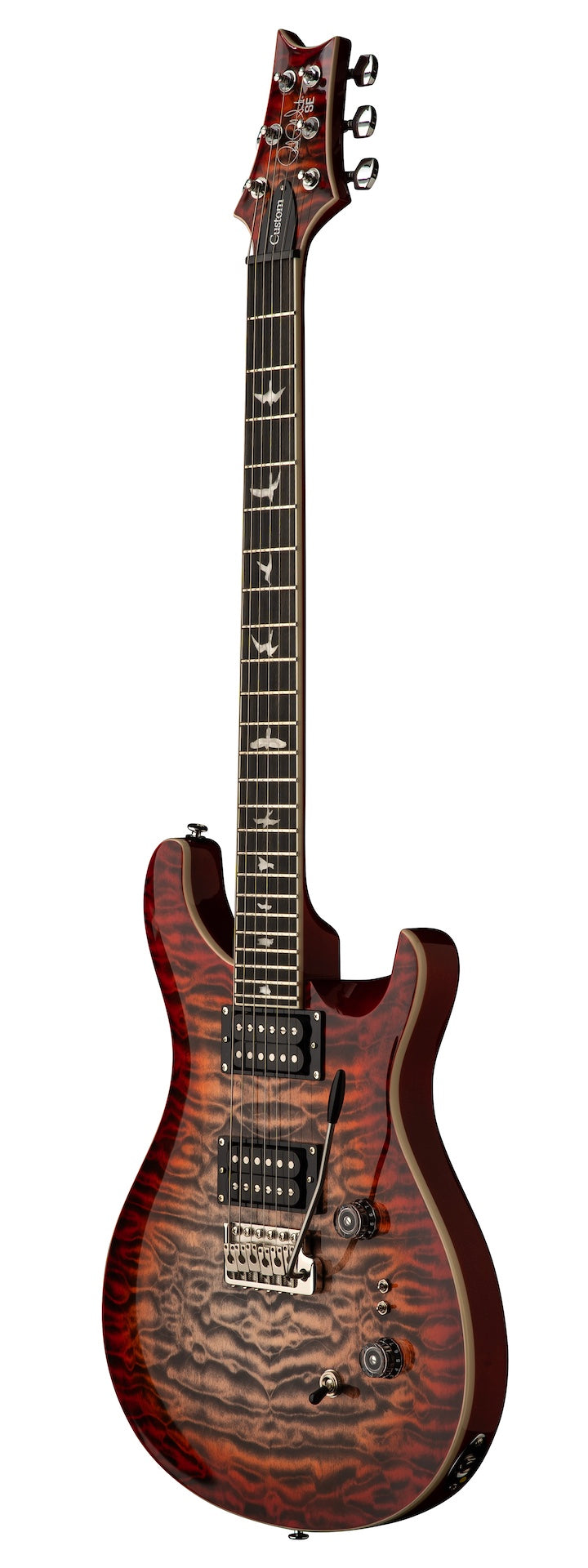 PRS SE Custom 24-08 Quilt Charcoal Cherry