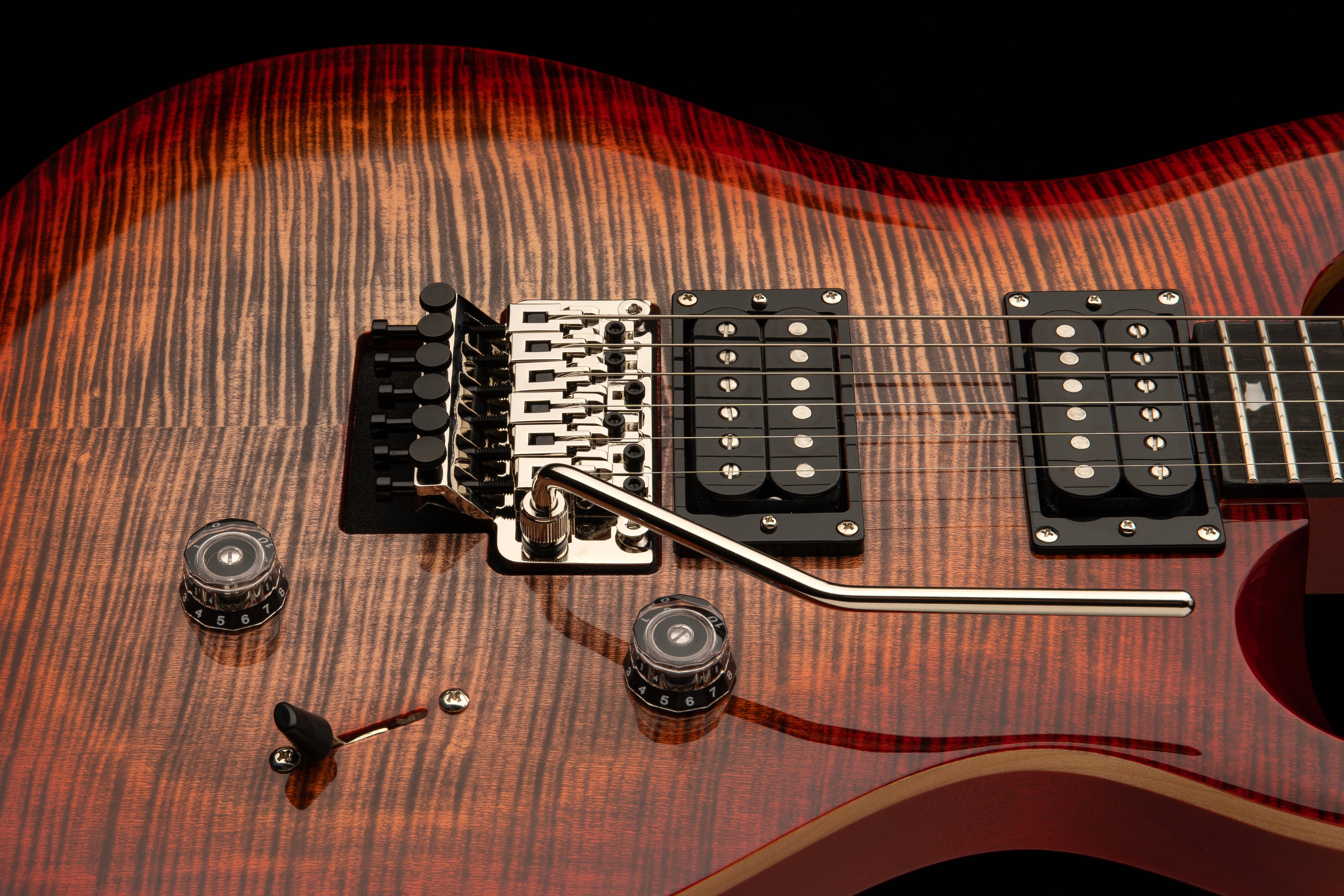 PRS SE Custom 24 Floyd Charcoal Cherry