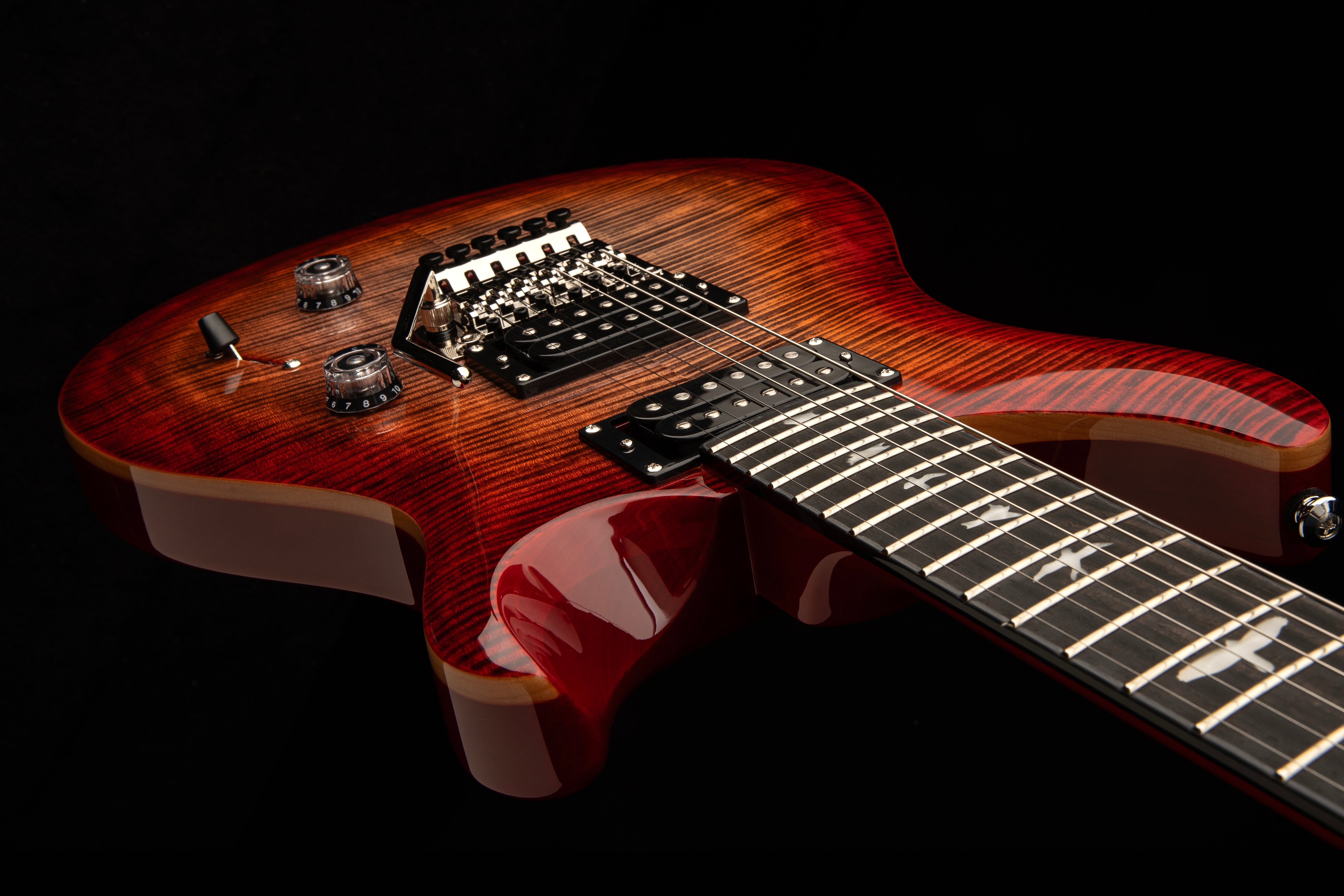 PRS SE Custom 24 Floyd Charcoal Cherry