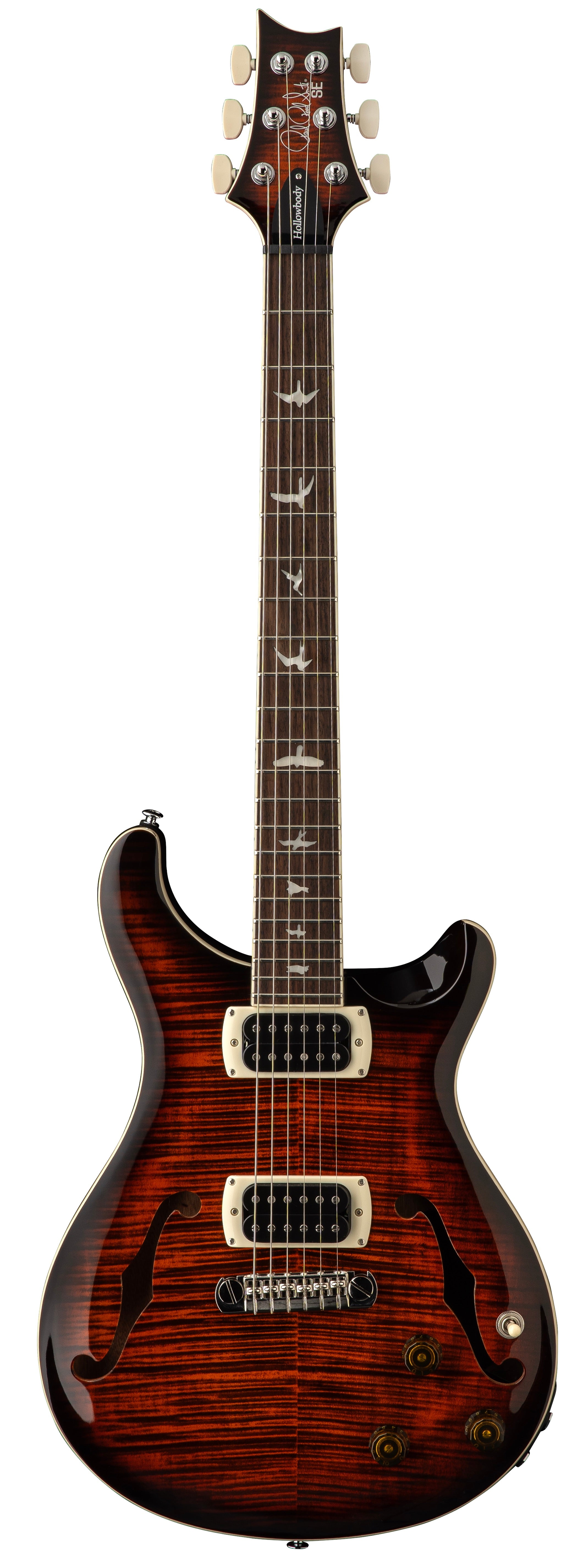 PRS SE Hollowbody I Piezo Orange Tiger Smokeburst