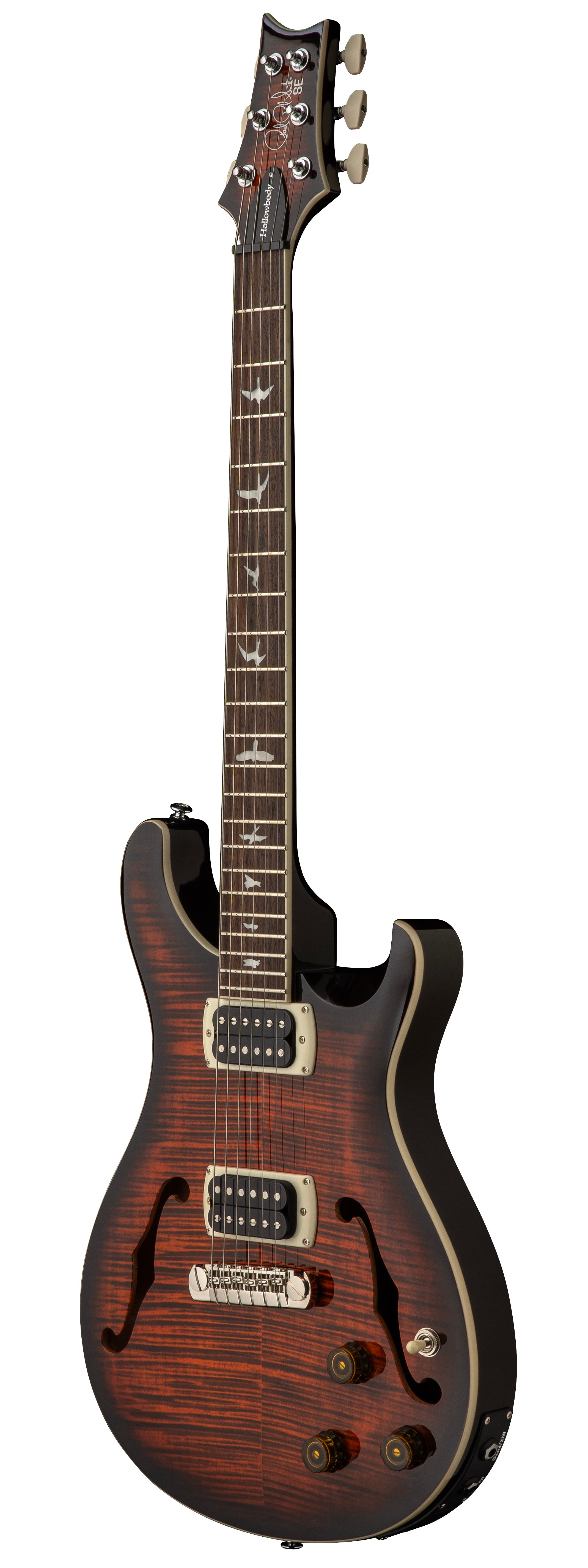PRS SE Hollowbody I Piezo Orange Tiger Smokeburst