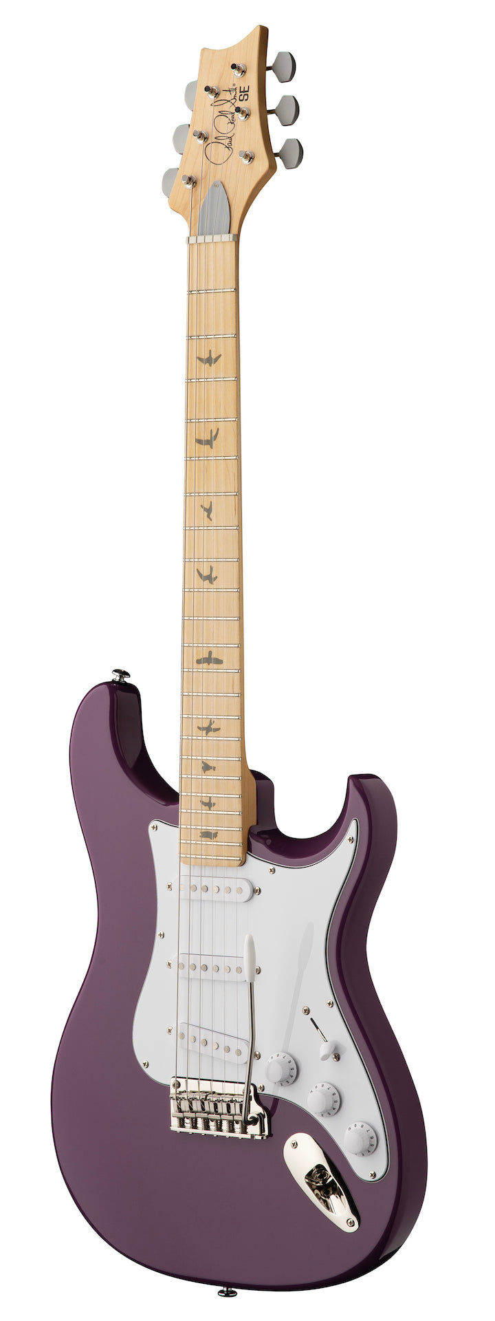PRS SE Silversky John Mayer signature summit purple maple fretboard - HIENDGUITAR   PRS SE 