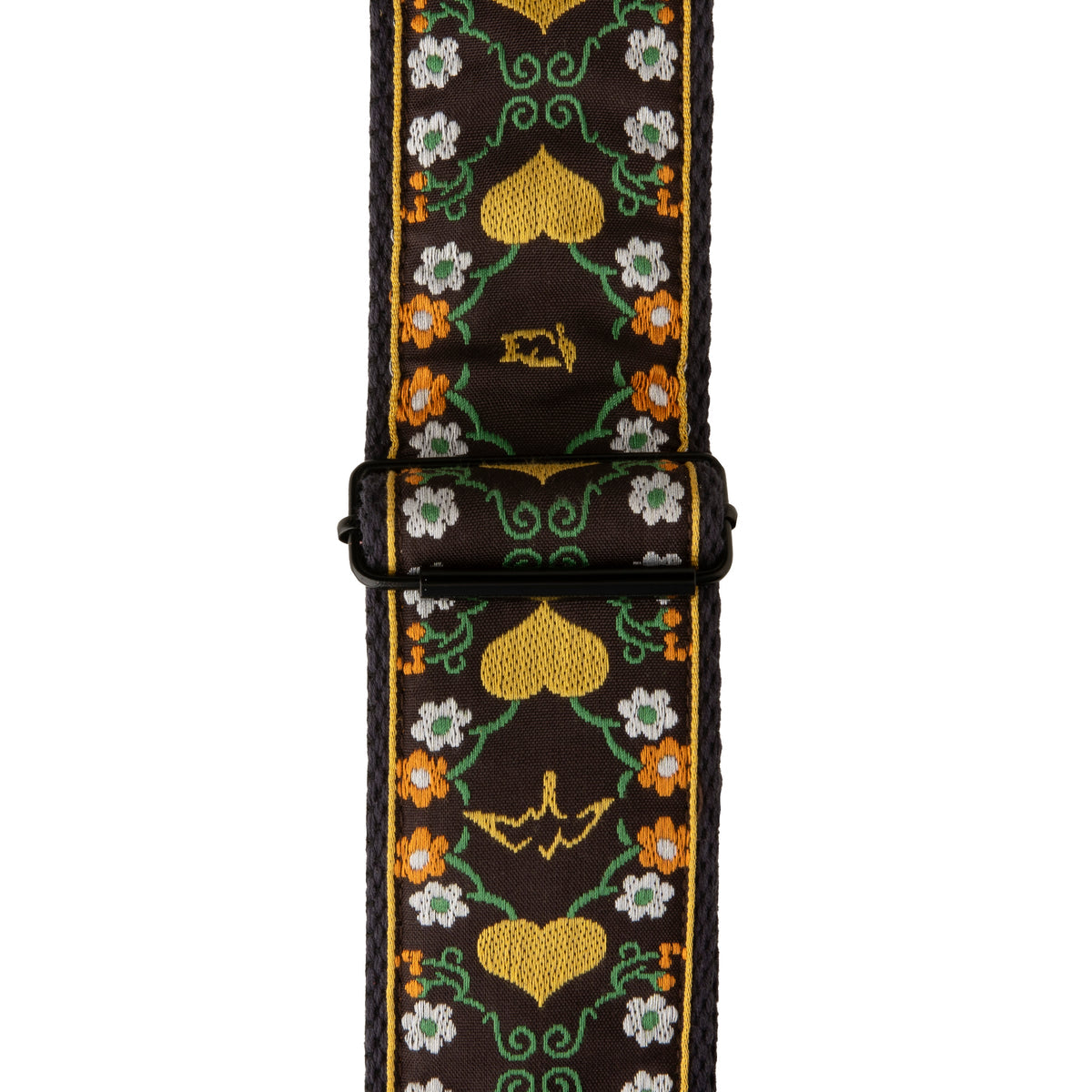 PRS 2.5” Retro Guitar Strap, Floral, Yellow 114369:035