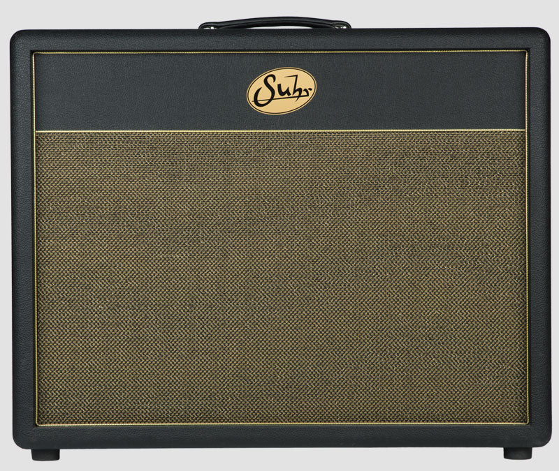SUHR 2X12 SPEAKER CABINET Black tolex, Gold grill, Warehouse Veteran