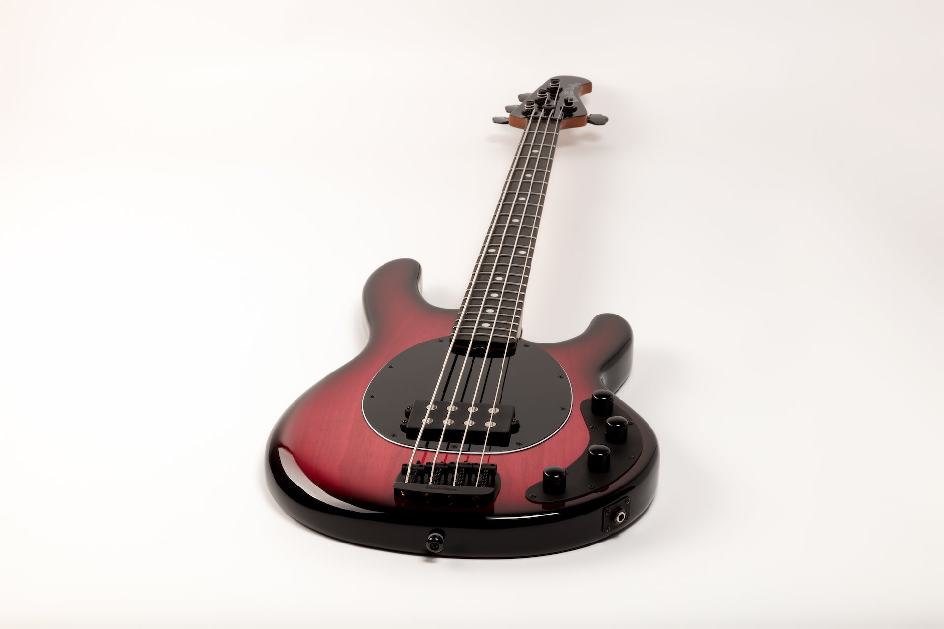 Ernie Ball Music Man StingRay Special 4 H Bass Guitar - Raspberry Burst with Ebony Fingerboard F95360 - HIENDGUITAR   Musicman bass
