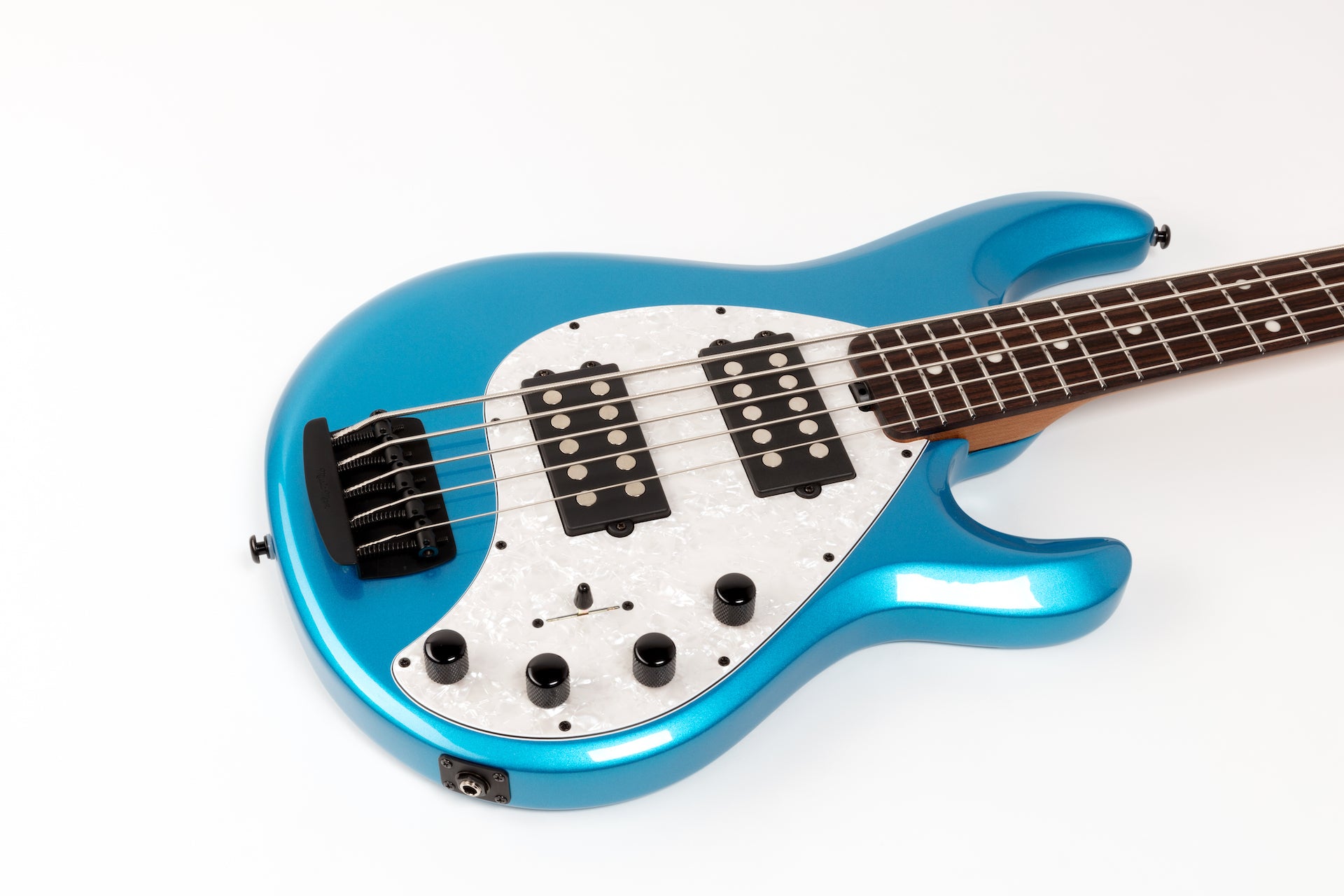 Ernie Ball Music Man StingRay Special 5 HH Bass Guitar - Speed Blue with Rosewood F96539Fingerboard - HIENDGUITAR   Musicman bass