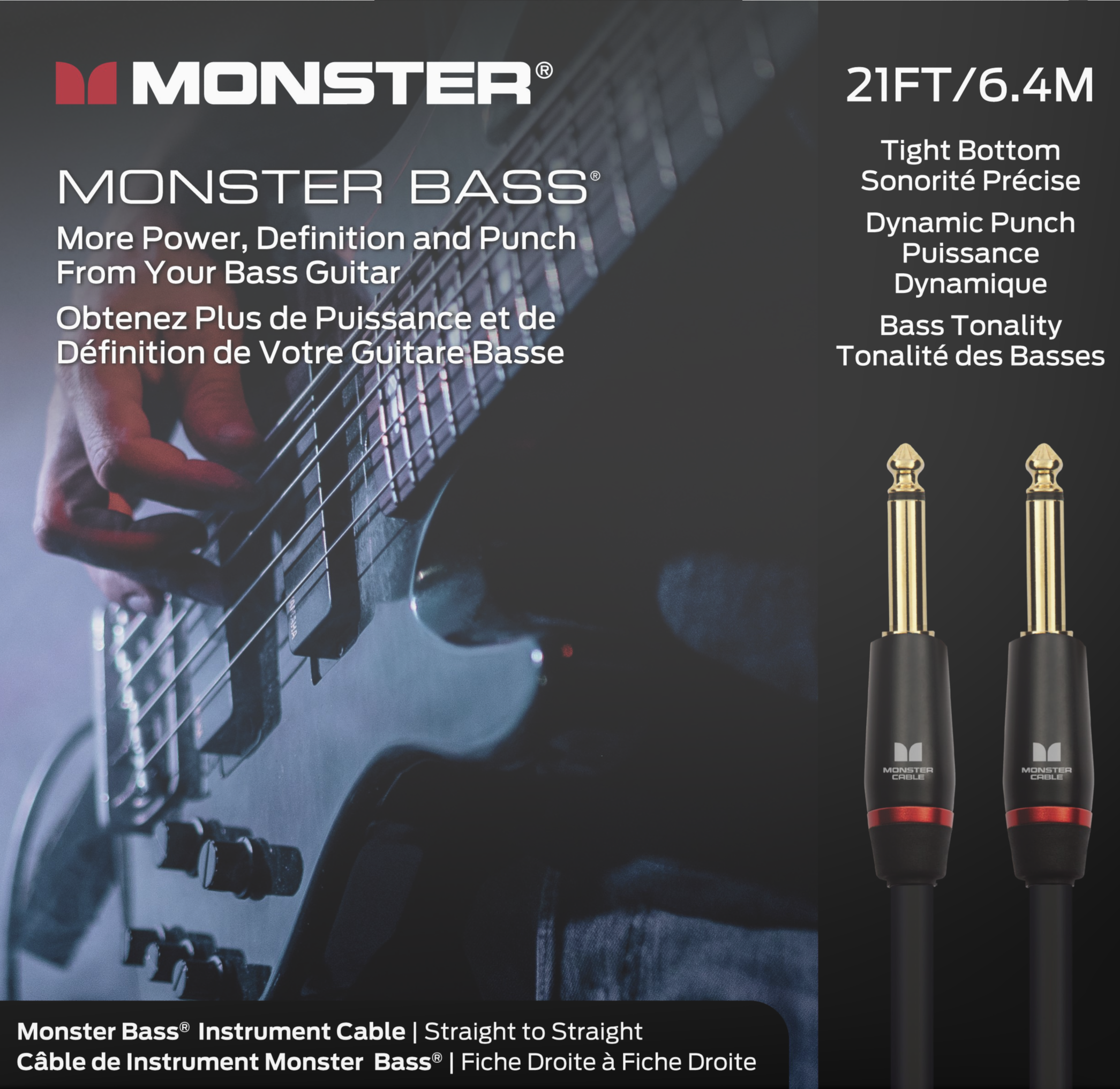 Monster® Prolink Bass® Instrument Cable Monster® Prolink Bass® Instrument Cable
