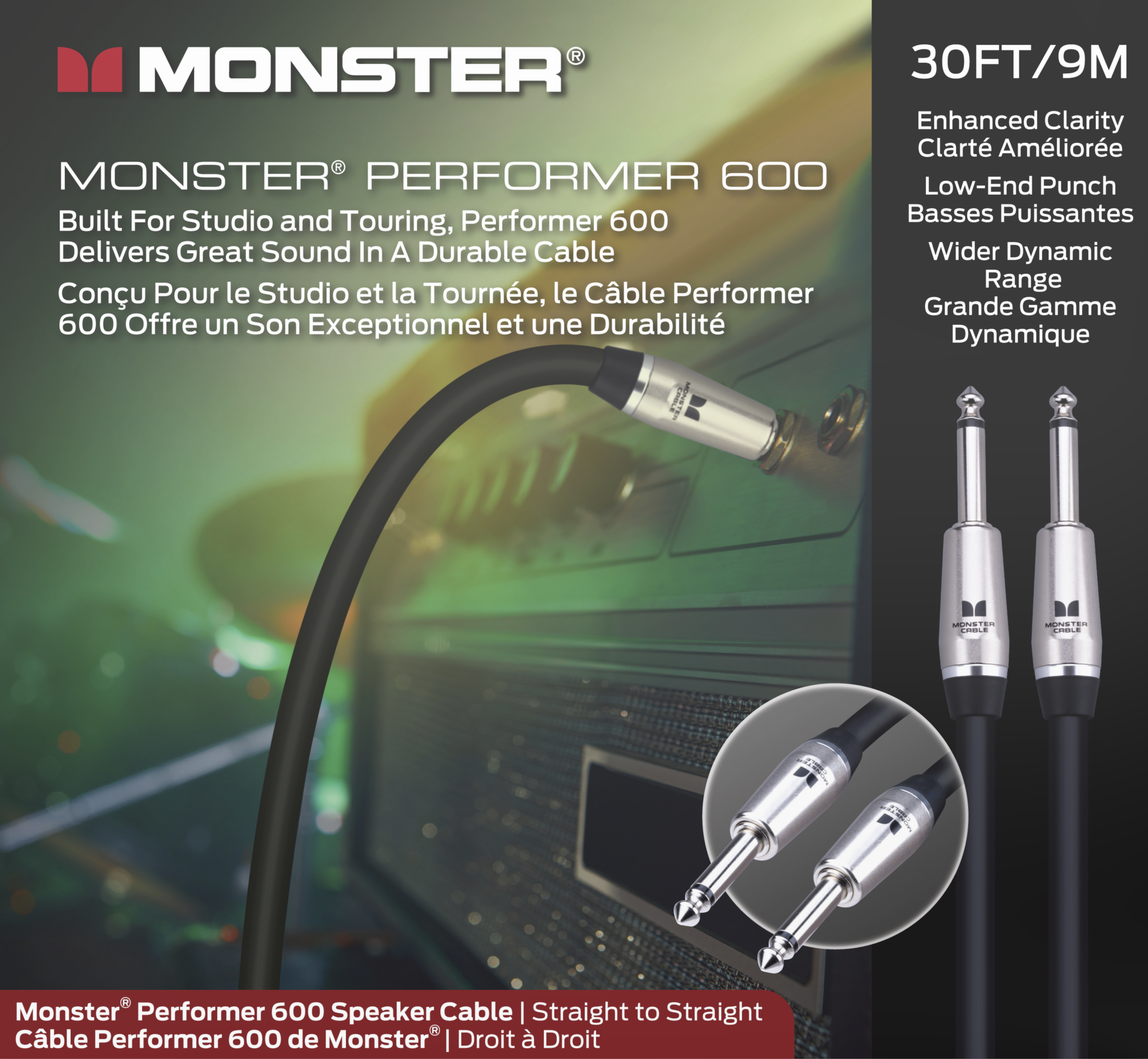 Monster® Prolink Performer™ 600 Speaker Cable - HIENDGUITAR 30ft(9m) 30ft(9m) Monstercable Cable