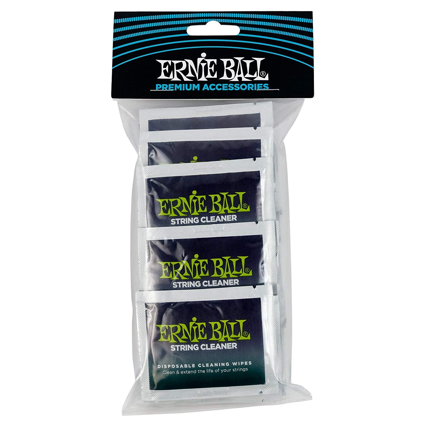 Ernie Ball Wonder Wipes String Cleaner 20 Pack - HIENDGUITAR   Ernieball Misc. Accessories