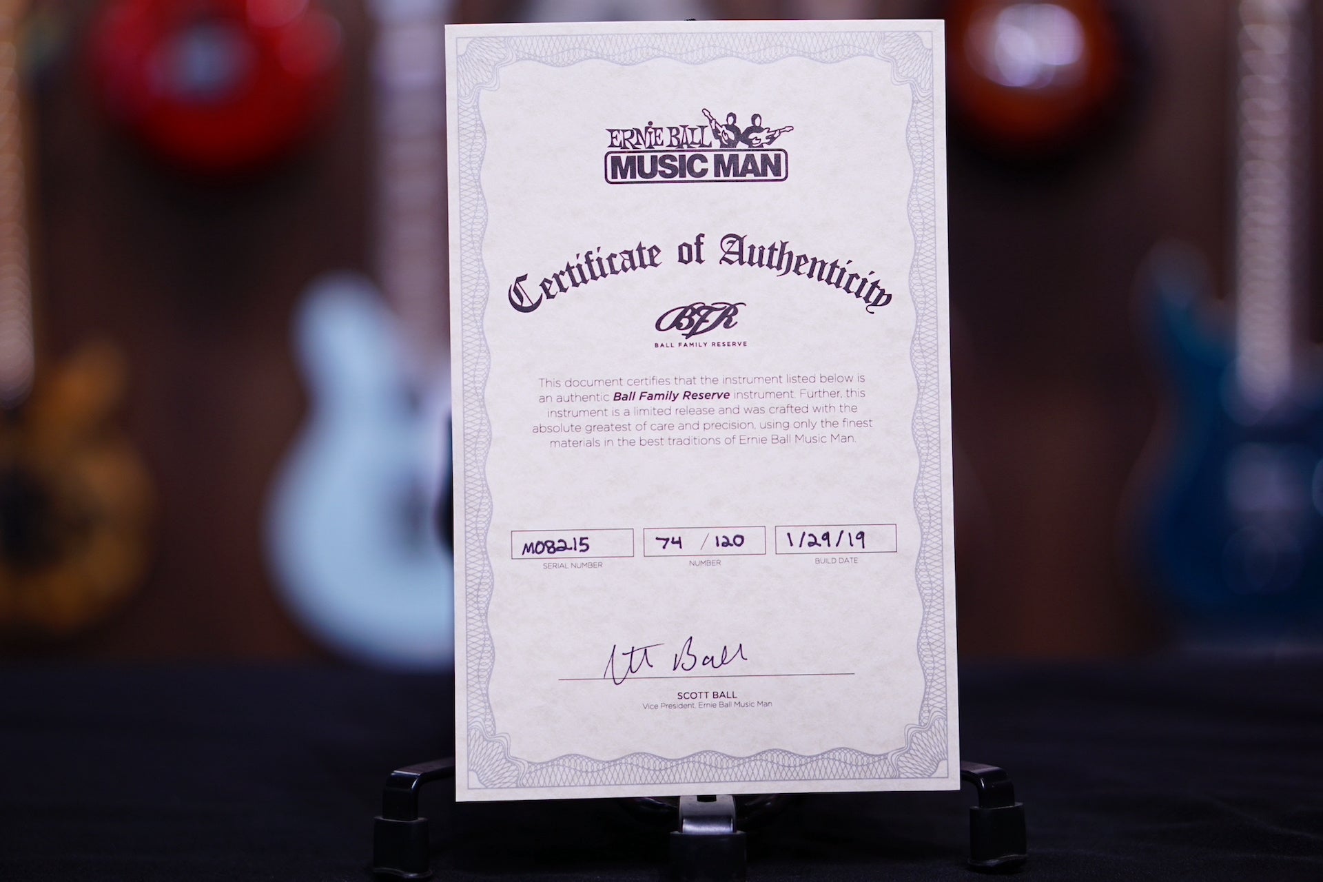 Music Man John Petrucci Majesty Bfr - Charred Silver M08215 - HIENDGUITAR   Musicman GUITAR